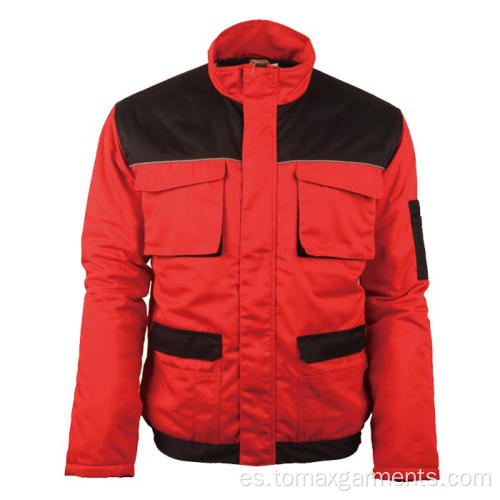 Chaqueta de invierno cálida roja